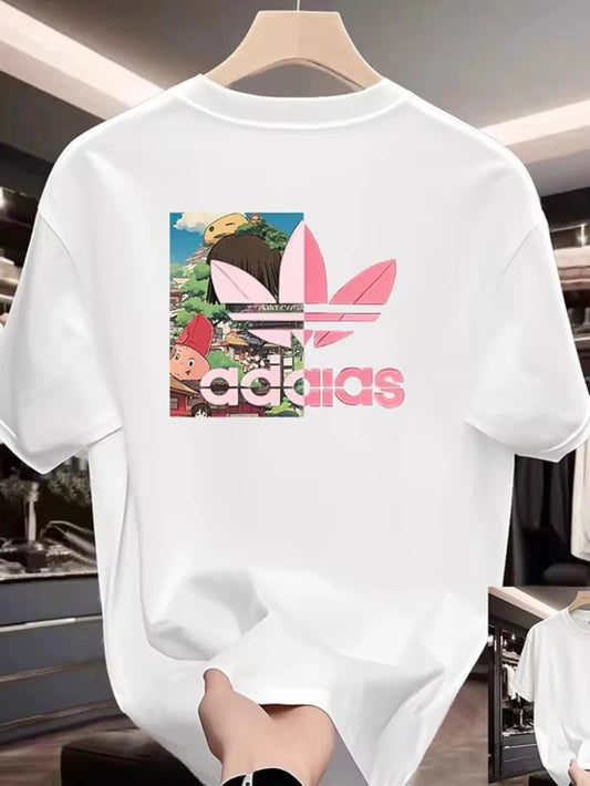 2026 Short-sleeved T-shirt Summer Street Cool Cartoon Top, High-quality, Luxurious and Popular Style, Ins Y2k