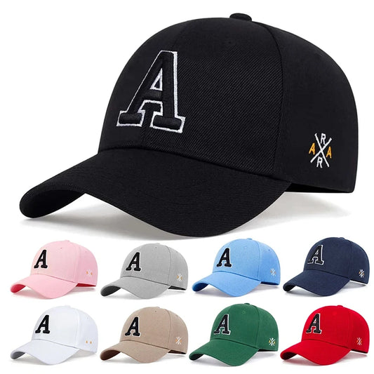 Cycling cap Unisex A Letter Side Ar Embroidery Baseball Caps Spring and Autumn Outdoor Adjustable Casual Hats Sunscreen Hat